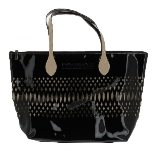 Parisax Sac vinyl noir & beige losange, Mallette maquillage Parisax Sac vinyl noir & beige losange, Mallette maquillage