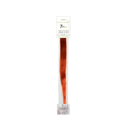 7eme élément Mèches extensions naturelles Blond cuivré intense x10, Extension kératine 7eme élément Mèches extensions naturelles Blond cuivré intense x10, Extension kératine
