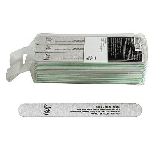 Lot de 30 limes à ongles zebra 2 faces 100180 Lot de 30 limes à ongles zebra 2 faces 100180