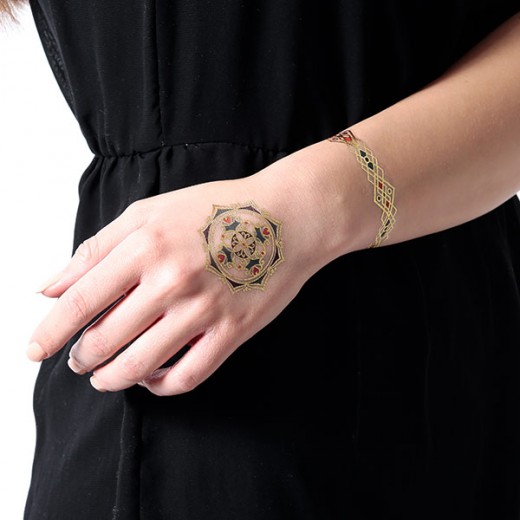 Sioou 1 planche de 5 tatouages éphémères corps bracelets, Maquillage corps Sioou 1 planche de 5 tatouages éphémères corps bracelets, Maquillage corps