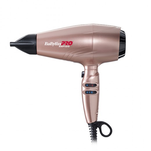 Babyliss Pro Sèche-cheveux Rapido rose gold, Sèche-cheveux compact Babyliss Pro Sèche-cheveux Rapido rose gold, Sèche-cheveux compact