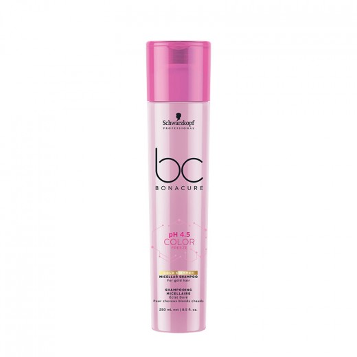 Schwarzkopf Shampooing micellaire éclat doré pH 4.5 Color Freeze 250ML, Cosmétique Schwarzkopf Shampooing micellaire éclat doré pH 4.5 Color Freeze 250ML, Cosmétique
