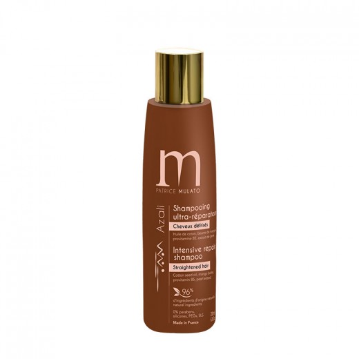 Mulato Shampooing ultra réparateur Azali cheveux défrisés 200ML, Shampoing naturel Mulato Shampooing ultra réparateur Azali cheveux défrisés 200ML, Shampoing naturel