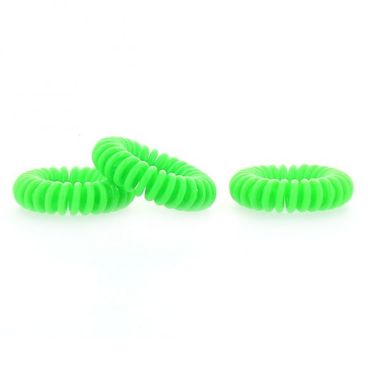Set de 3 élastiques accordéon Vert fluo Set de 3 élastiques accordéon Vert fluo